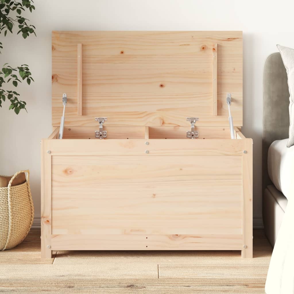 Storage Box 80x40x45.5 cm Solid Wood Pine - Decor Base