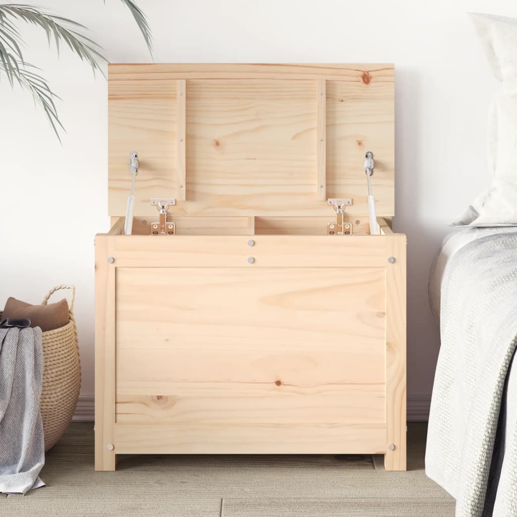 Storage Box 60x32x45.5 cm Solid Wood Pine - Design Hut