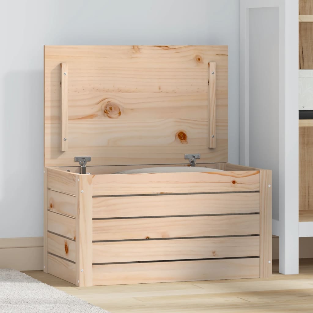 Storage Box 59.5x36.5x33 cm Solid Wood Pine - Casper Homes