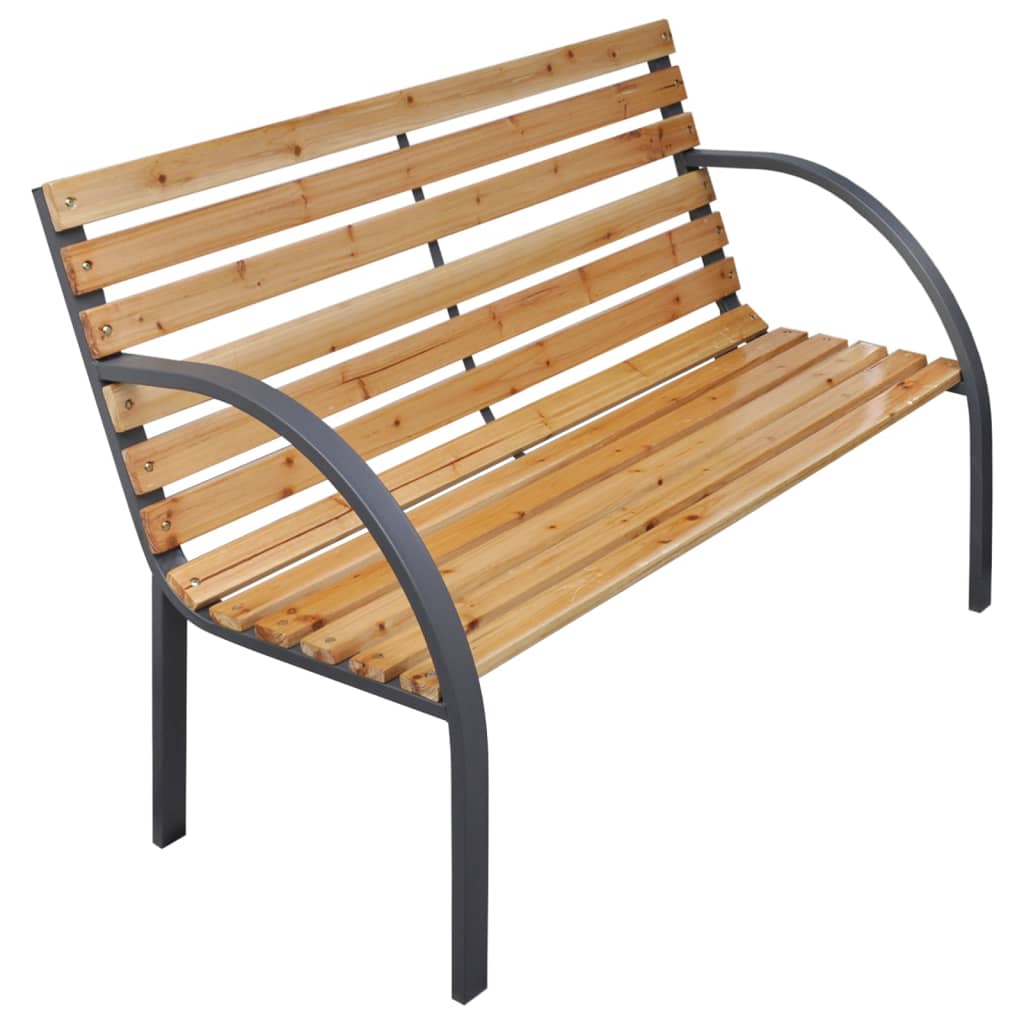 Garden Bench 112 cm Solid Wood Fir - The Home Maker