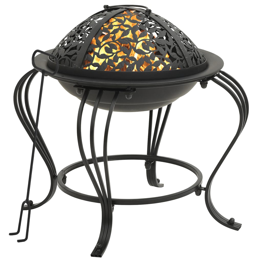 Fire Pit with Poker 49 cm Steel - Millennium Furniture