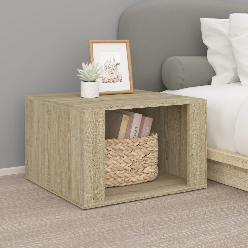 Bedside Table - BERGAMO Nightstand Sonoma Oak 57cm - Unbeatable Bargains