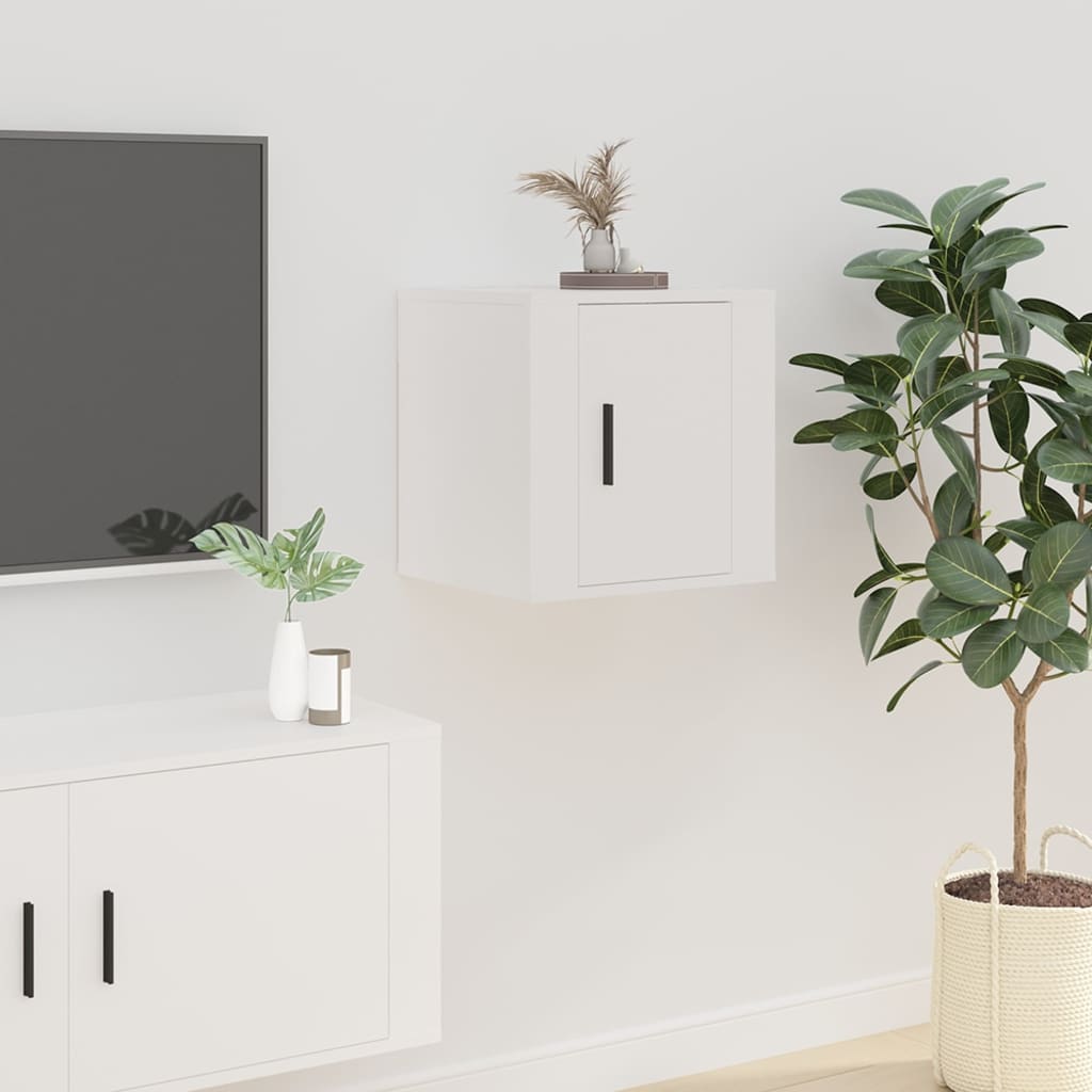 Wall Mounted TV Cabinet White 40x34,5x40 cm - All Things Good