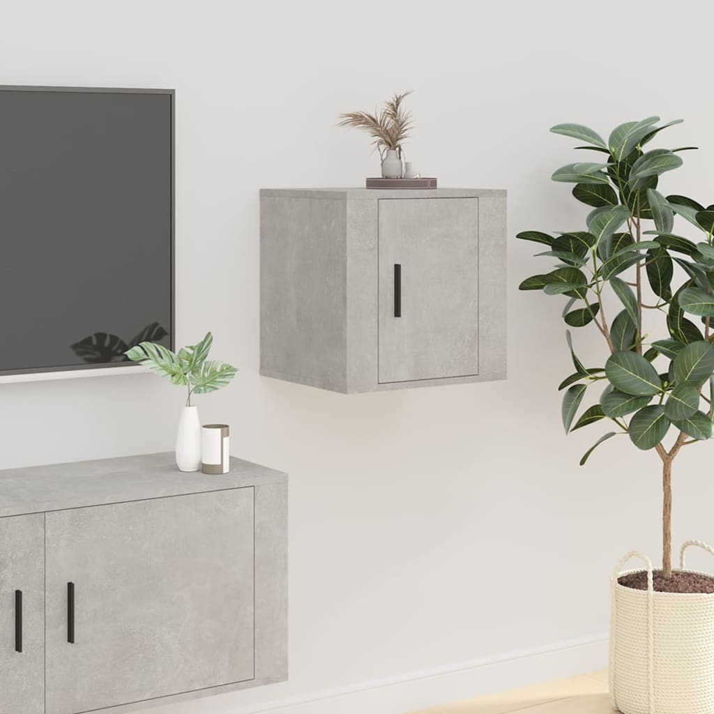 Wall Mounted TV Cabinet Concrete Grey 40x34,5x40 cm - Discount Dealers