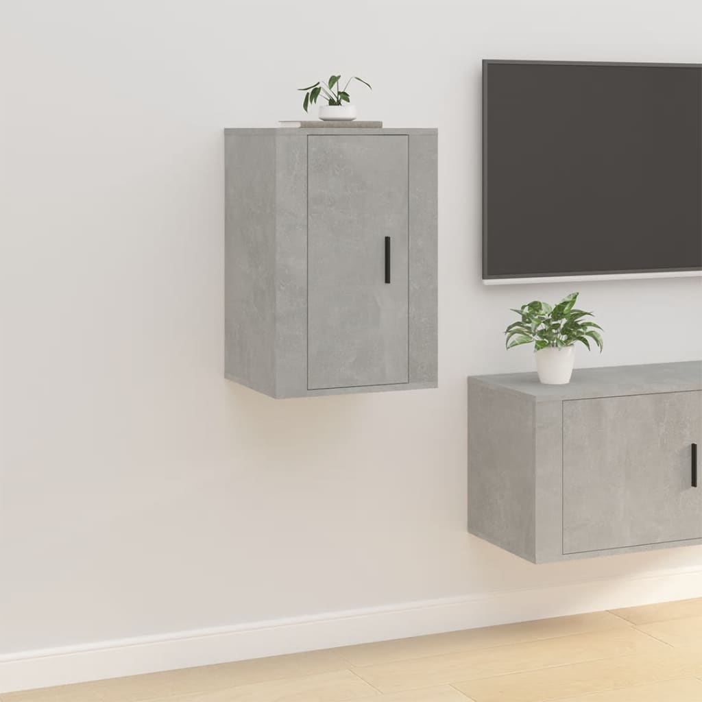 Wall Mounted TV Cabinet Concrete Grey 40x34.5x60 cm - Sid & Sam