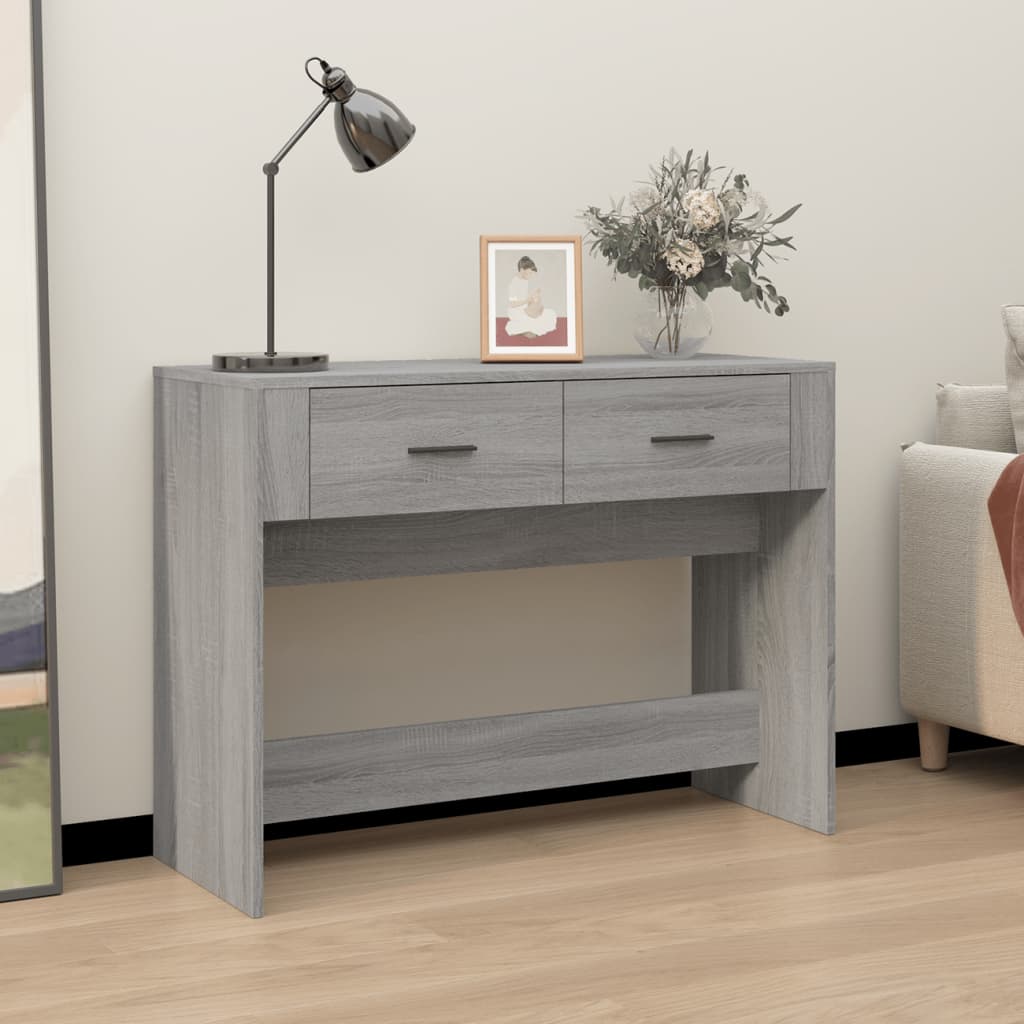 Console Table Grey Sonoma 100x39x75 cm Engineered Wood - Merkel Designers