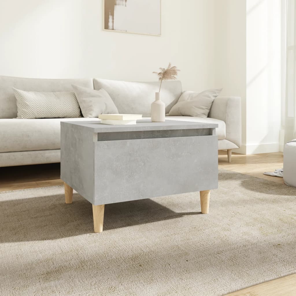 Side Table Concrete Grey 50x46x35 cm Engineered Wood - Brittle & Co
