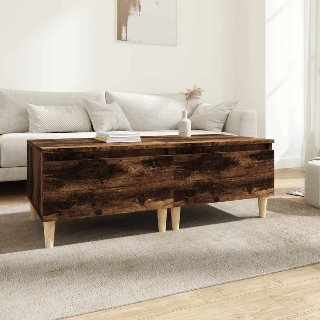 Side Tables 2 pcs Smoked Oak 50x46x35 cm Engineered Wood - All Things Good