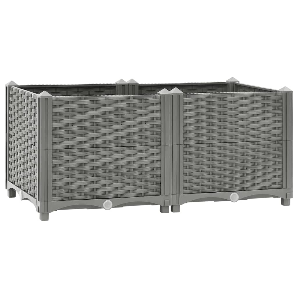 Raised Bed 80x40x38 cm Polypropylene - Style and Chic