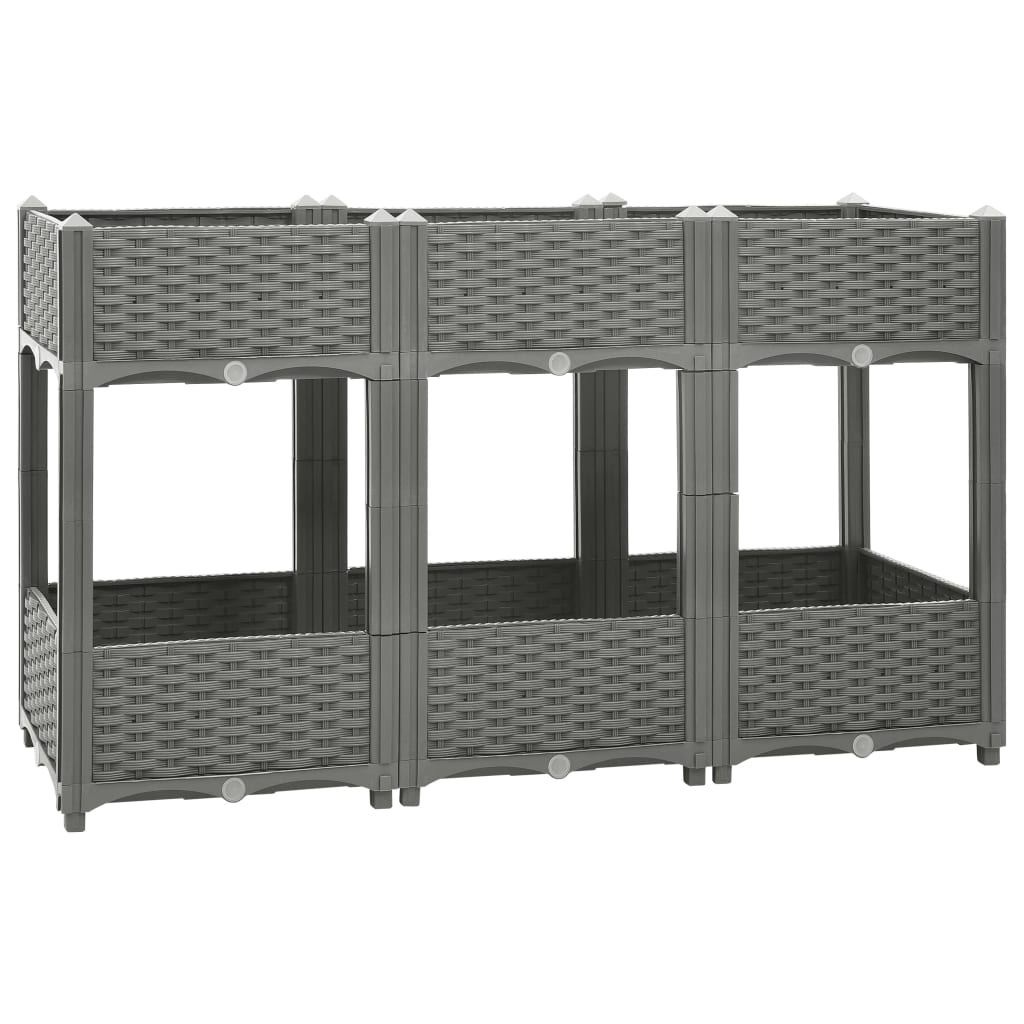 Raised Bed 120x40x71 cm Polypropylene - Sid & Sam