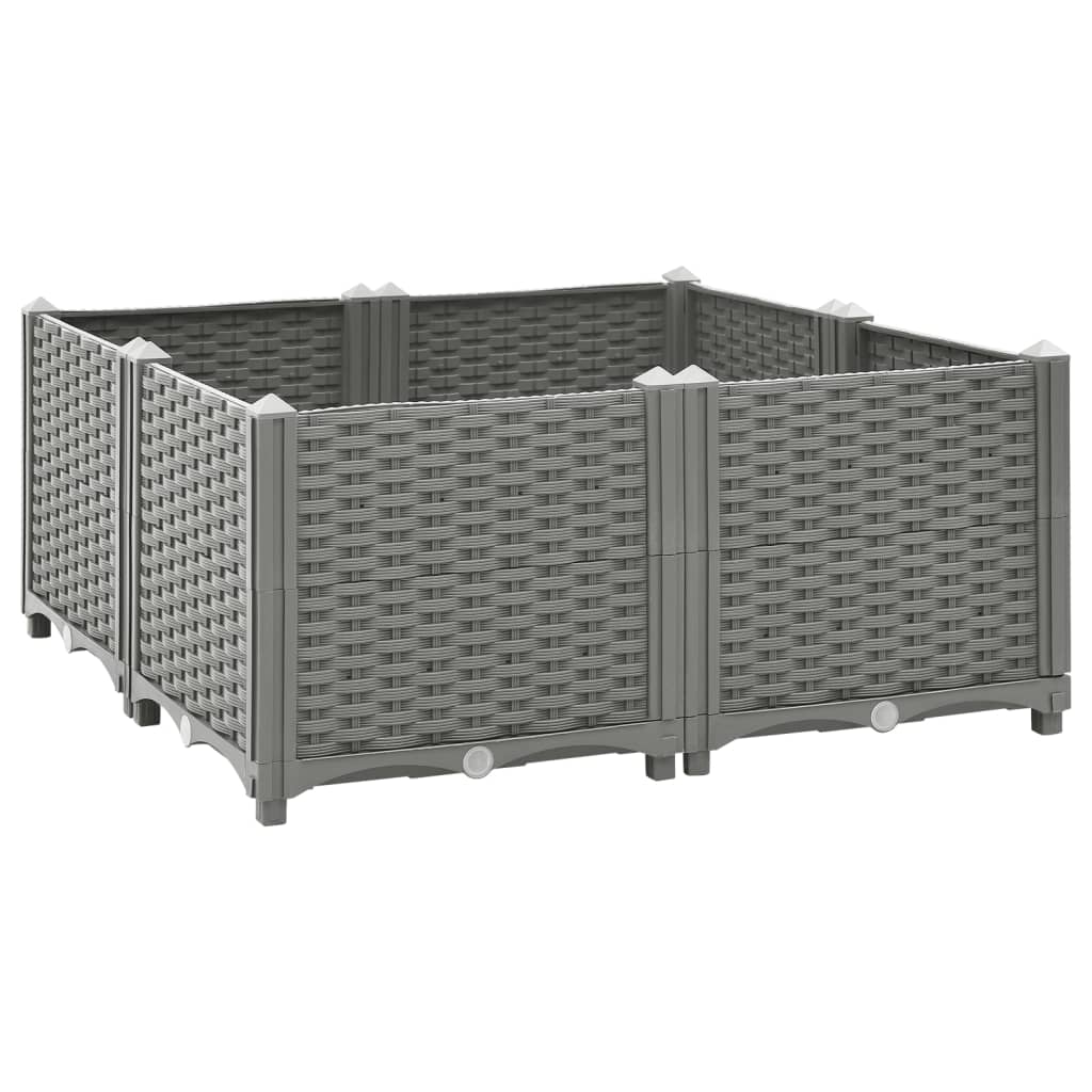 Raised Bed 80x80x38 cm Polypropylene - Sid & Sam