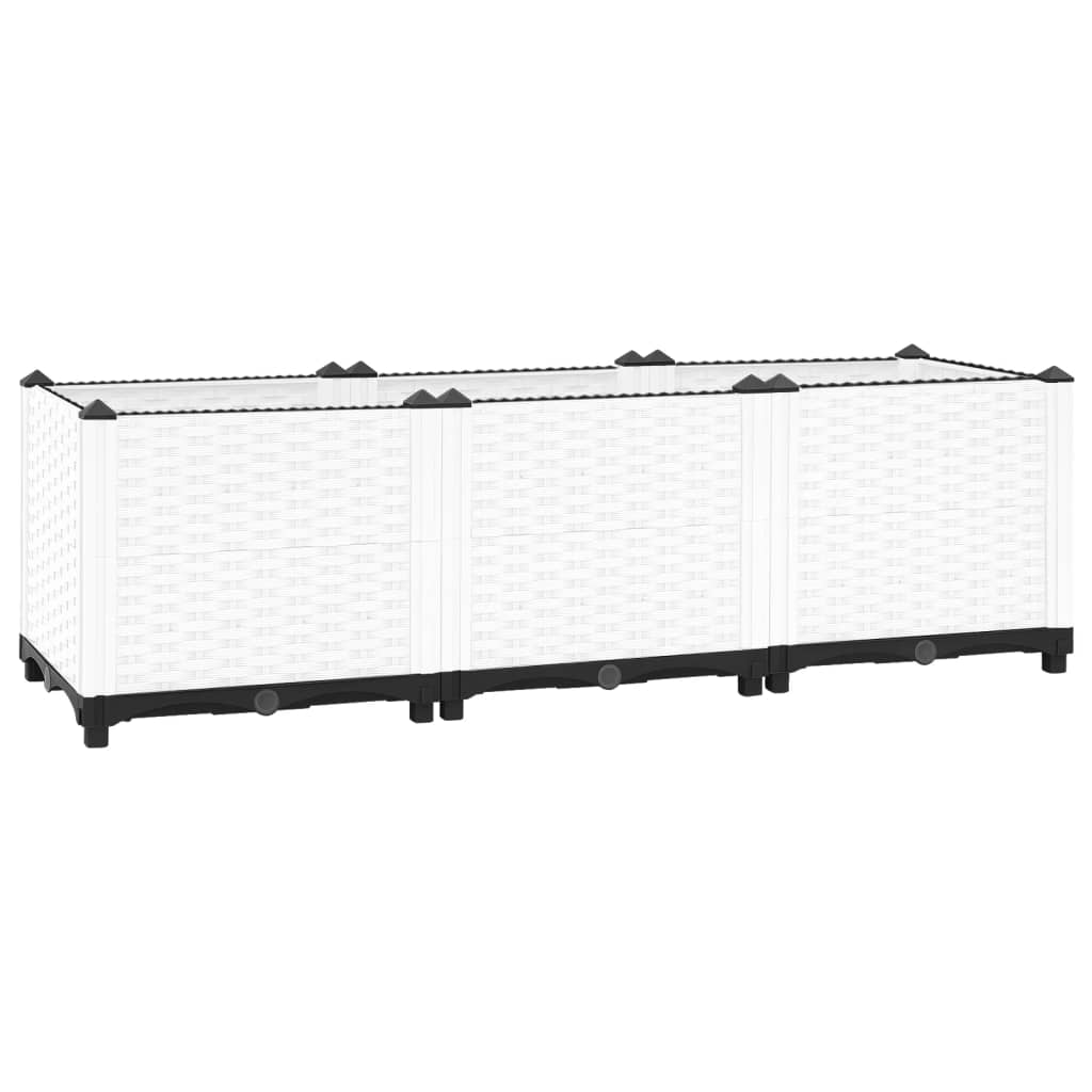 Raised Bed 120x40x38 cm Polypropylene - Millennium Furniture