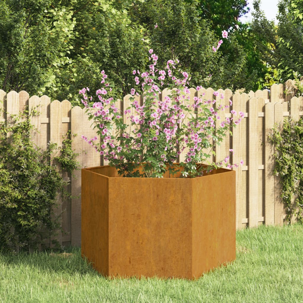 Planter Rusty 60x60x45 cm Corten Steel - Style and Chic