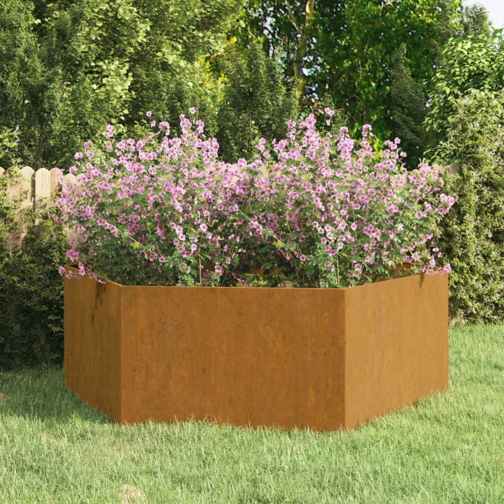 Planter Rusty 138x120x45 cm Corten Steel - Style and Chic
