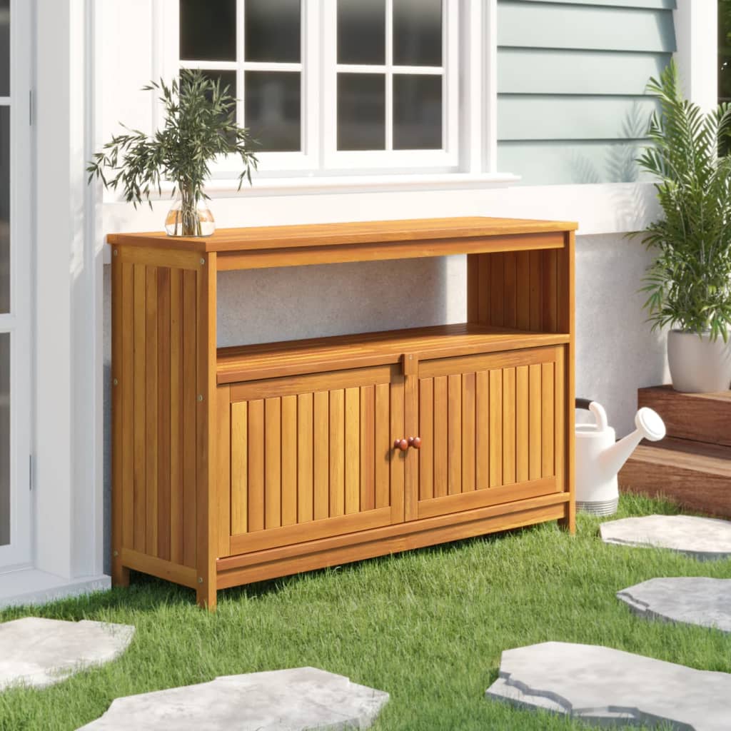 Garden Console Table 110x35x75 cm Solid Wood Acacia - Unbeatable Bargains