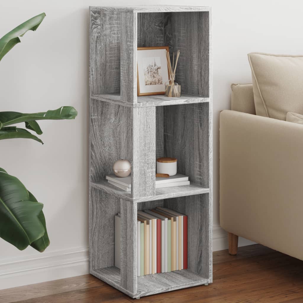Corner Cabinet Grey Sonoma 33x33x100cm Engineered Wood - Casper Homes