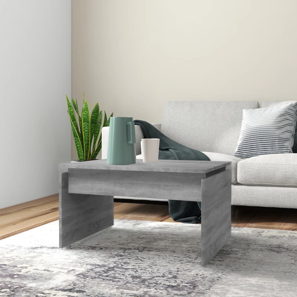 Coffee Table Grey Sonoma 68x50x38 cm Engineered Wood - Sid & Sam