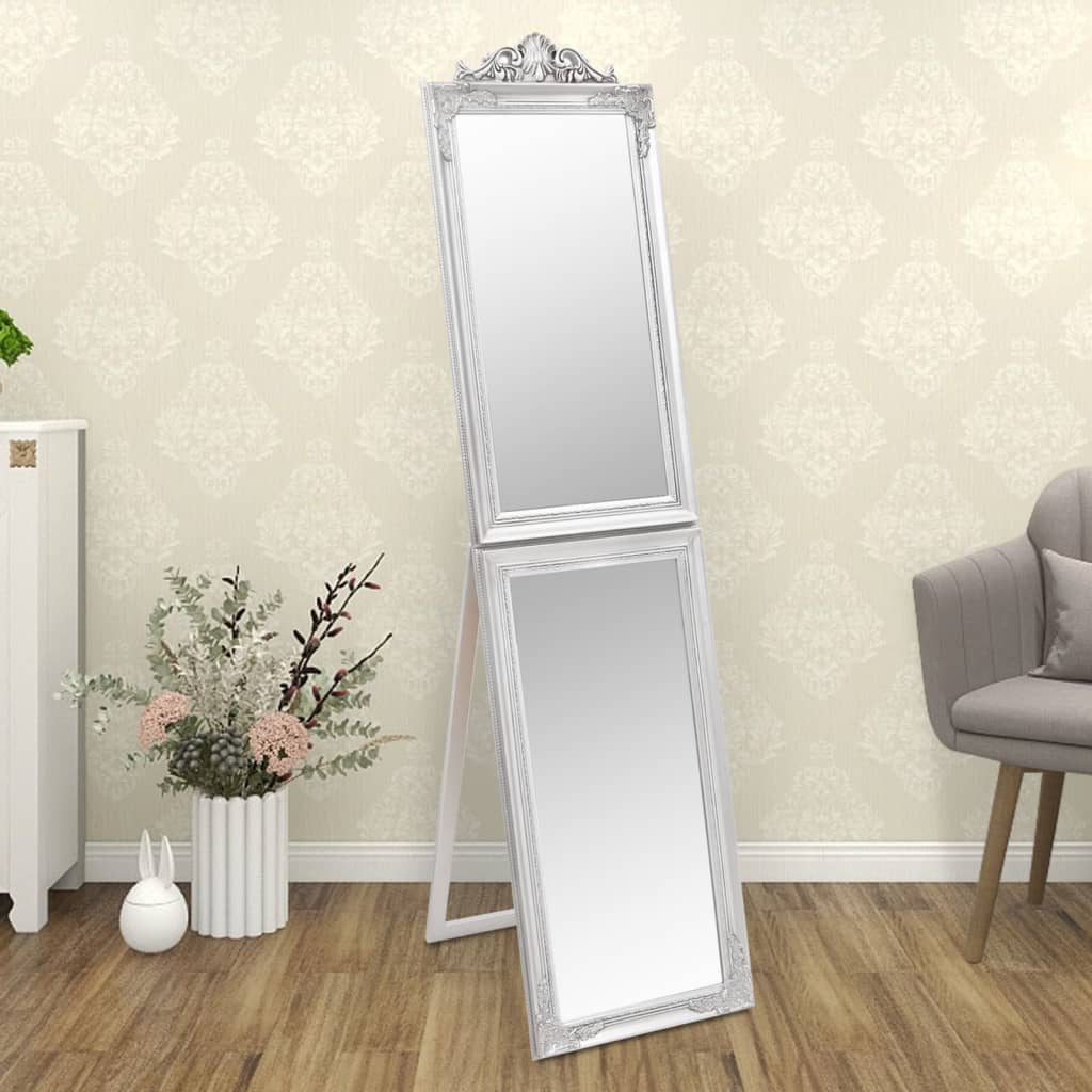 Free-Standing Mirror Silver 45x180 cm - Millennium Furniture