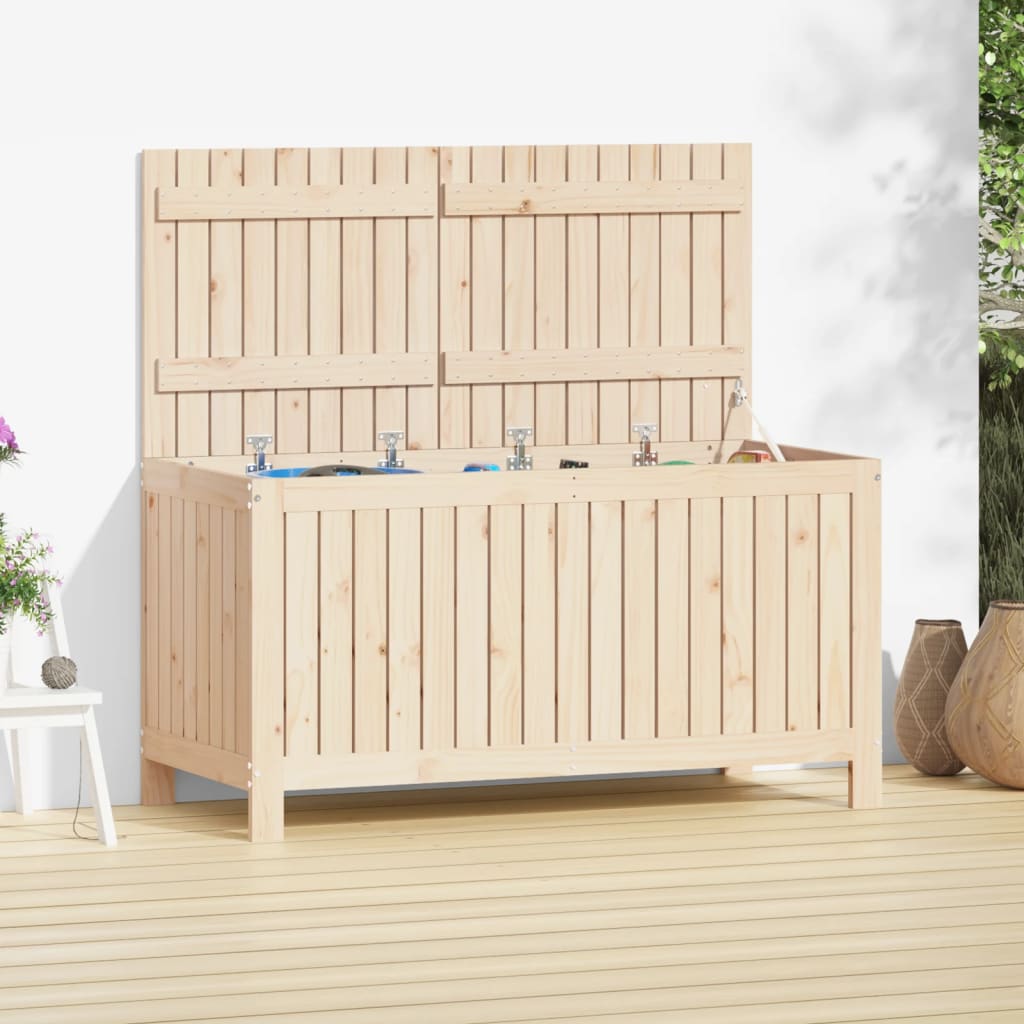 Garden Storage Box 121x55x64 cm Solid Wood Pine - Sid & Sam