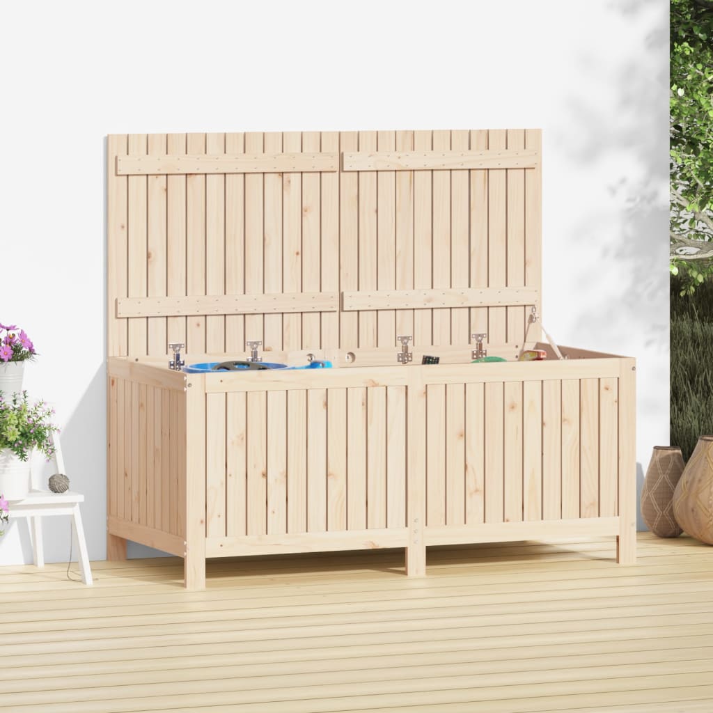 Garden Storage Box 147x68x64 cm Solid Wood Pine - The Home Maker