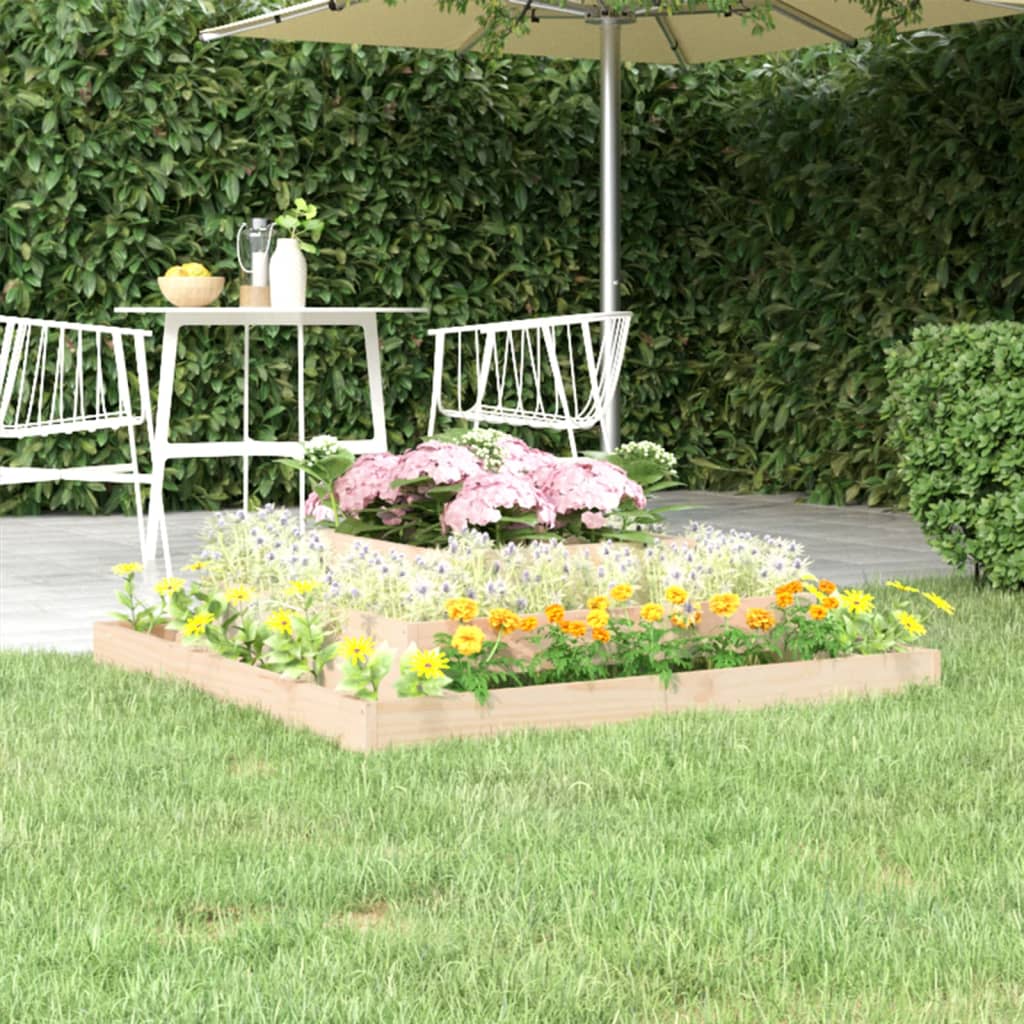 Planter 110x110x27 cm Solid Wood Pine - Tyrell & Tyrell