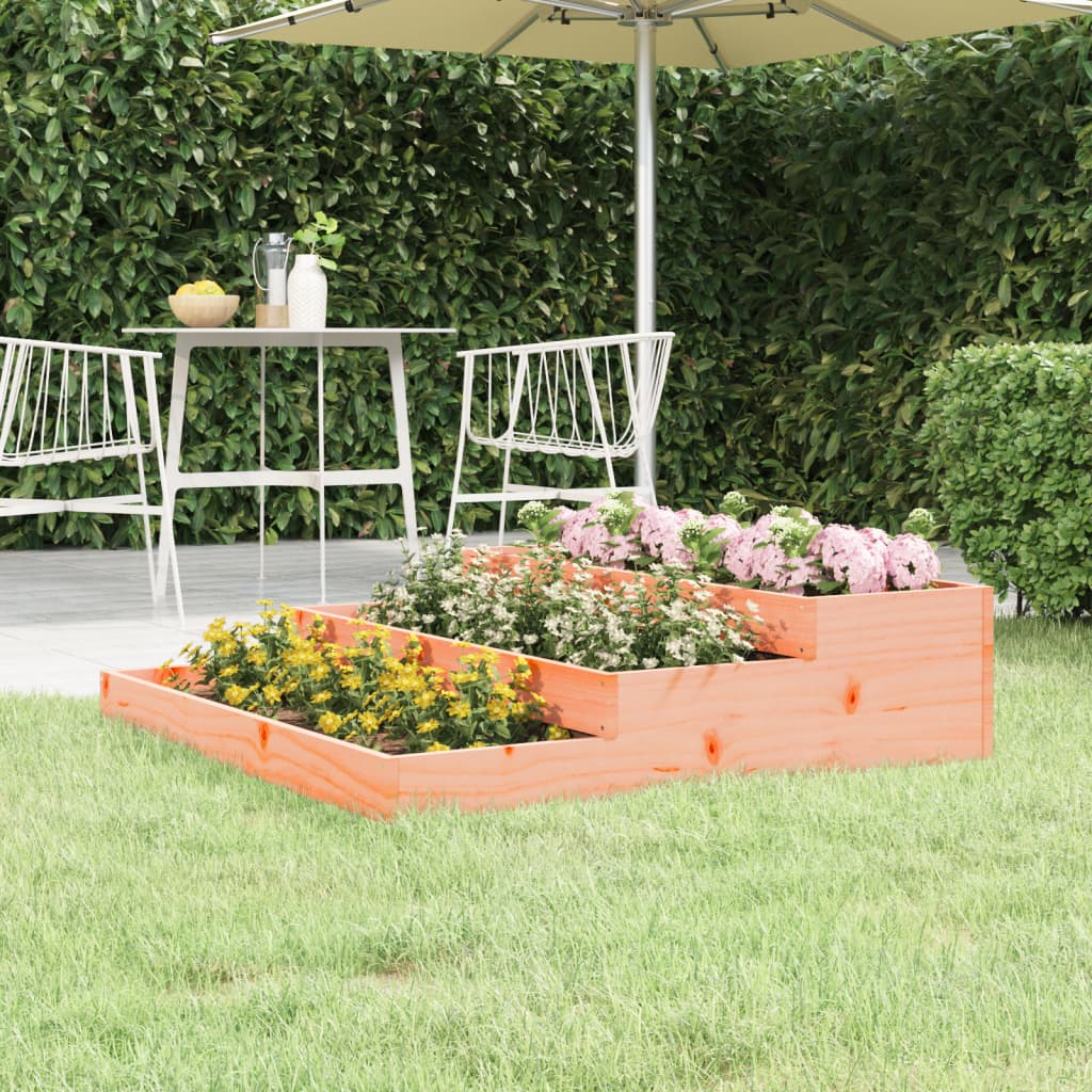 Planter 107x107x27 cm Solid Wood Douglas - Direct Imports