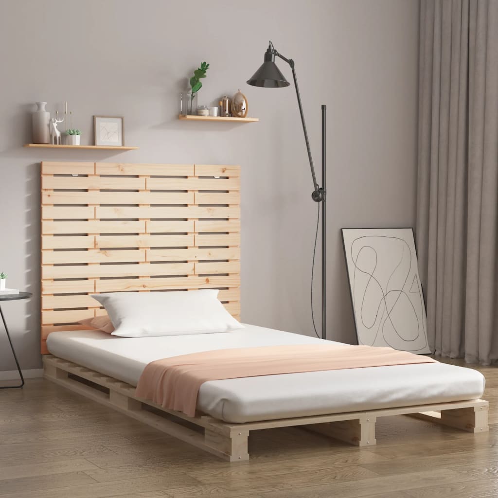 Wall Headboard 106x3x91.5cm Solid Wood Pine - Unbeatable Bargains
