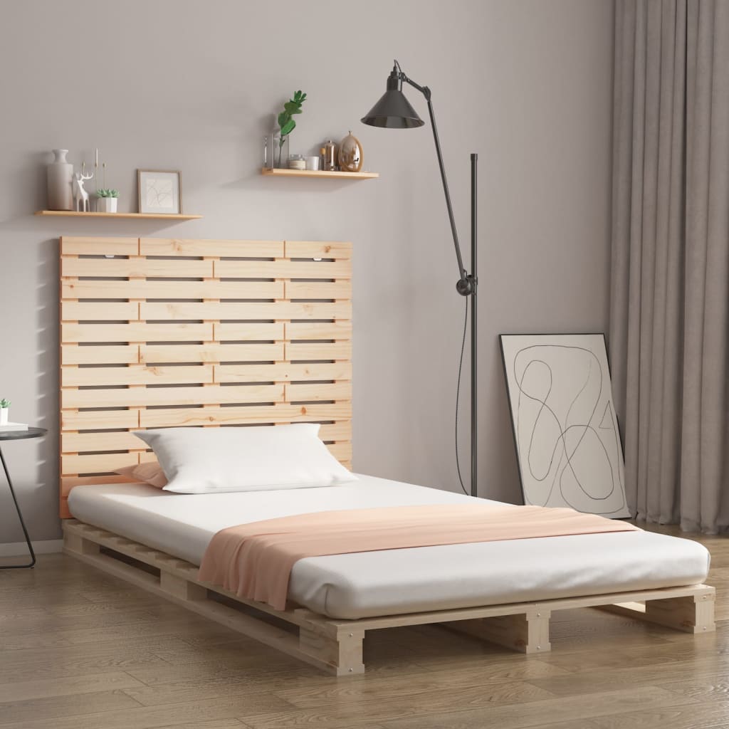 Wall Headboard 126x3x91.5cm Solid Wood Pine - Sid & Sam