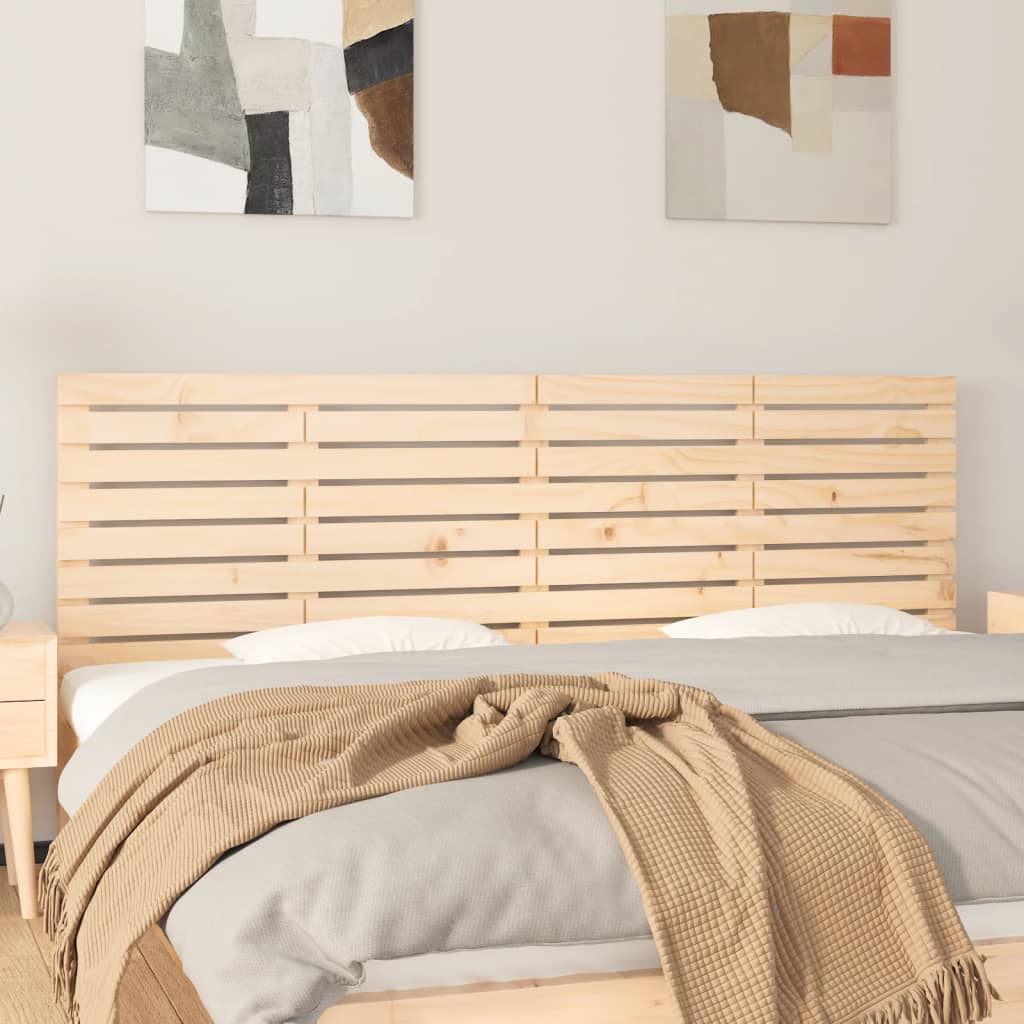 Wall Headboard 166x3x63cm Solid Wood Pine - Style and Chic