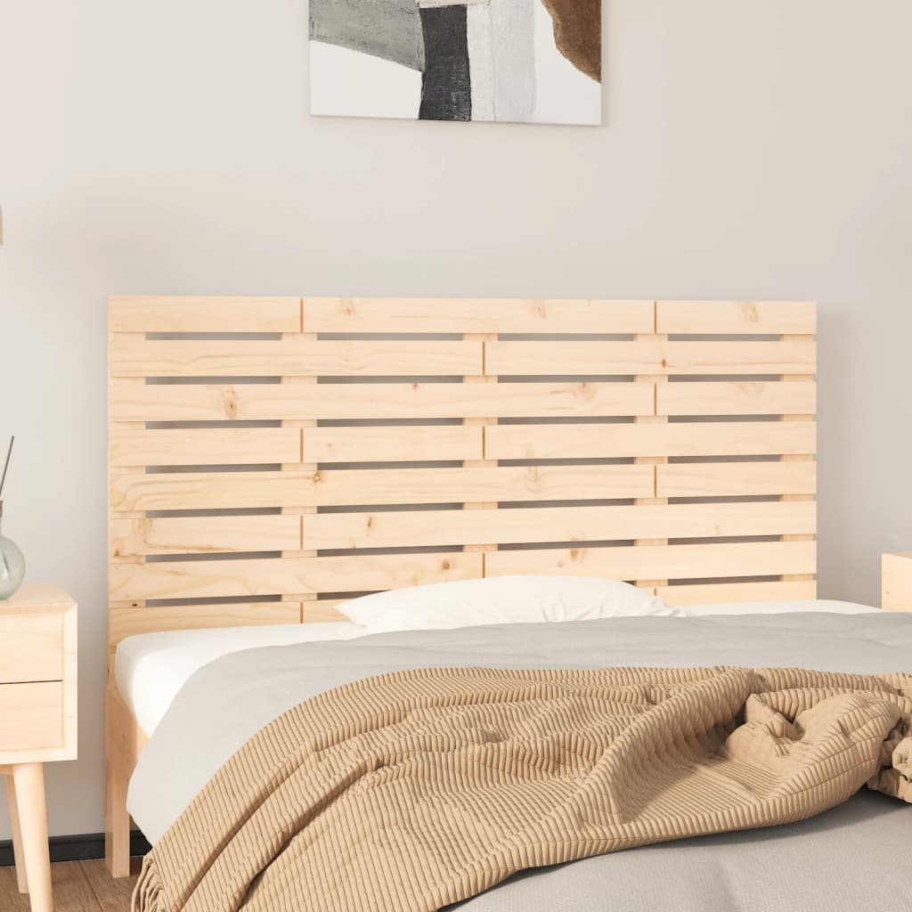 Wall Headboard 141x3x63cm Solid Wood Pine - Sid & Sam