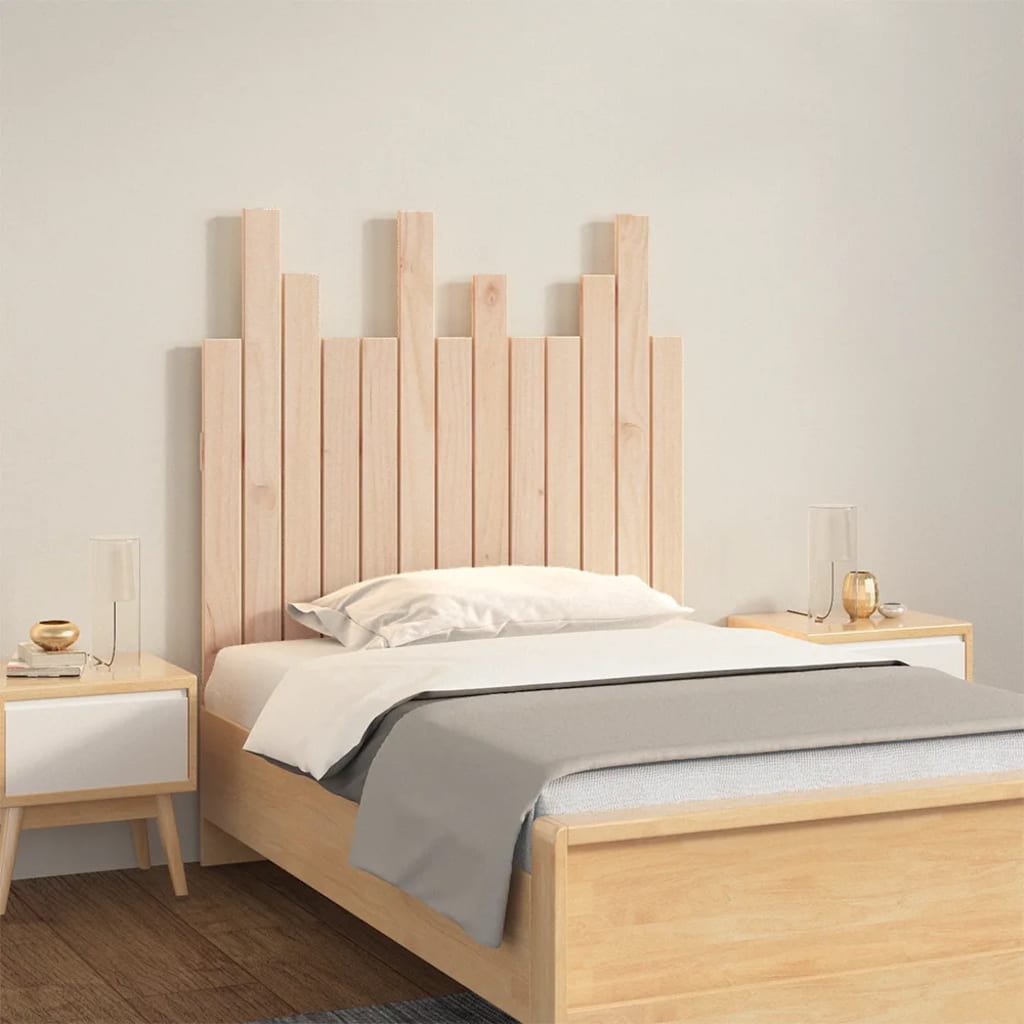 Wall Headboard 82.5x3x80cm Solid Wood Pine - Merlin Deals