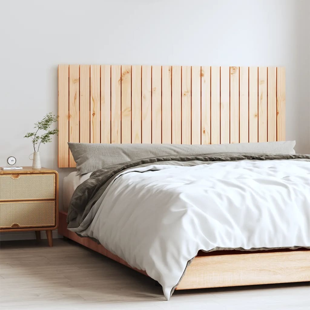 Wall Headboard 147x3x60cm Solid Wood Pine - Discount Dealers