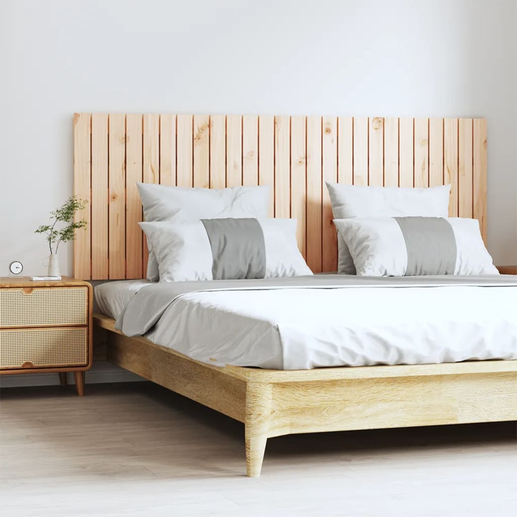 Wall Headboard 166x3x60cm Solid Wood Pine - Casper Homes