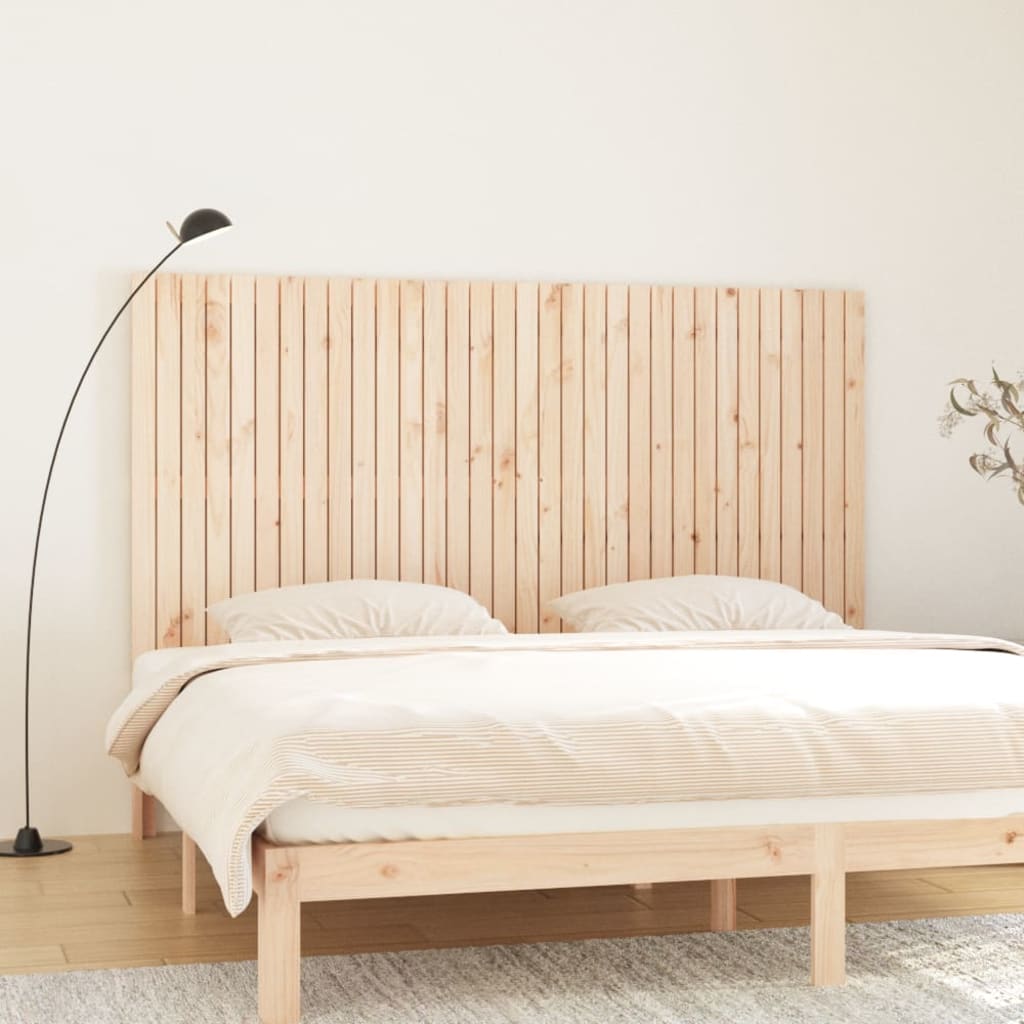 Wall Headboard 204x3x110cm Solid Wood Pine - Casper Homes