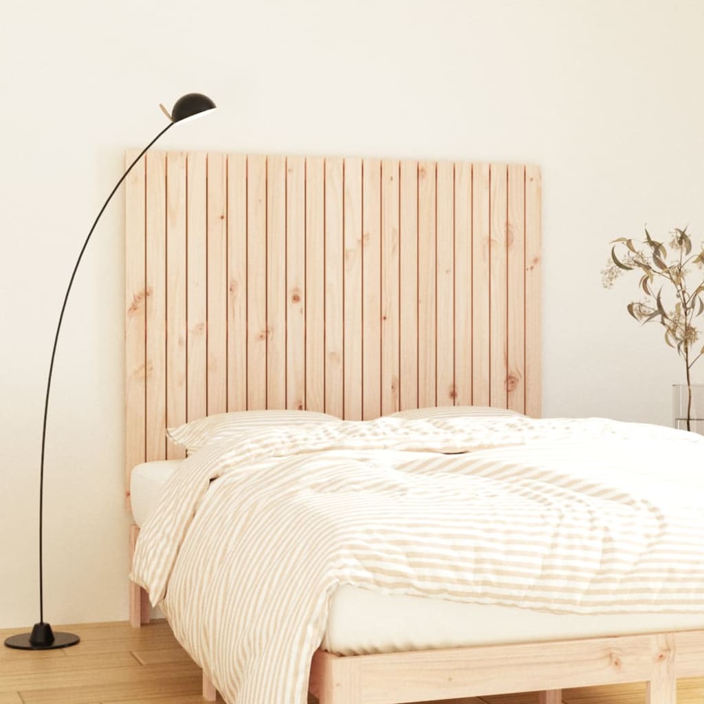 Wall Headboard 140x3x110cm Solid Wood Pine - Style and Chic