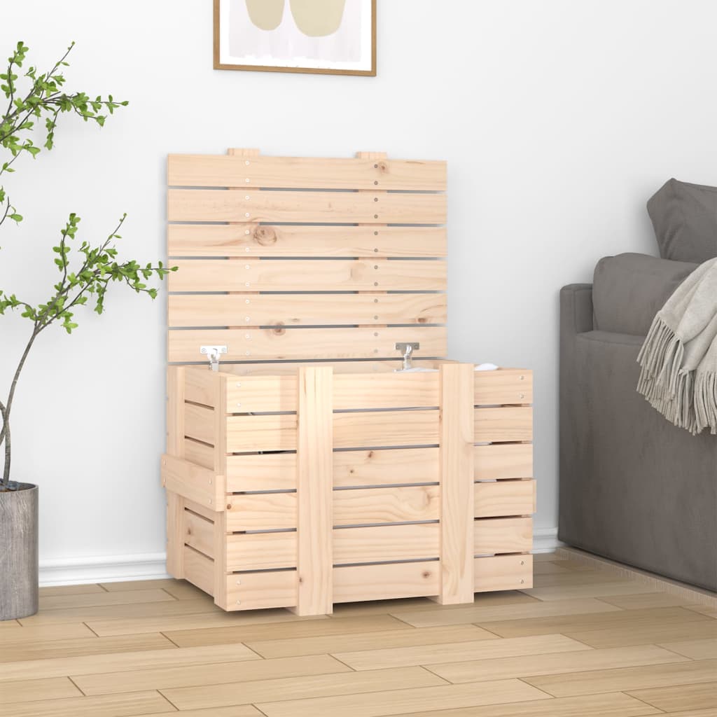 Storage Box 58x40.5x42 cm Solid Wood Pine - Tyrell & Tyrell