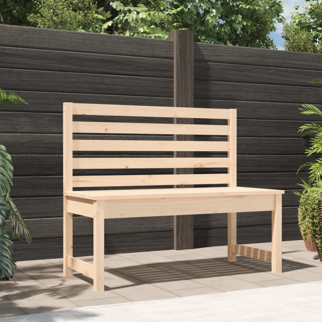 Garden Bench 109 cm Solid Wood Pine - Casper Homes