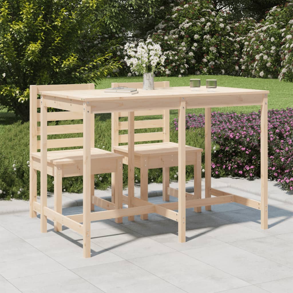Garden Table 159.5x82.5x110 cm Solid Wood Pine - Unbeatable Bargains
