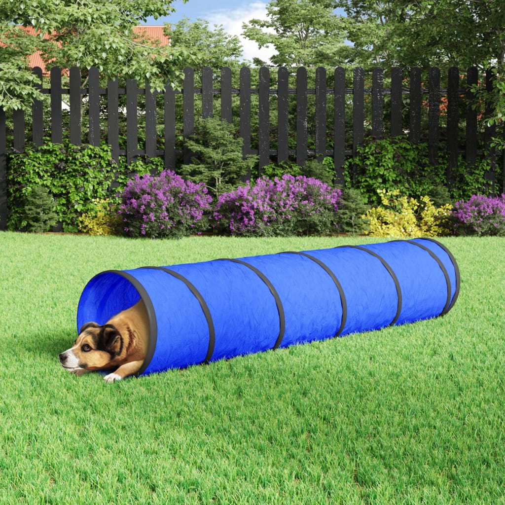 Dog Tunnel Blue 40x200 cm Polyester - Millennium Furniture