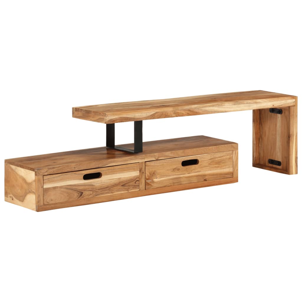 TV Stand Solid Wood Acacia - The Home Maker