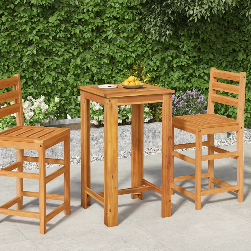 Garden Bar Table 60x60x105 cm Solid Wood Acacia - Style and Chic