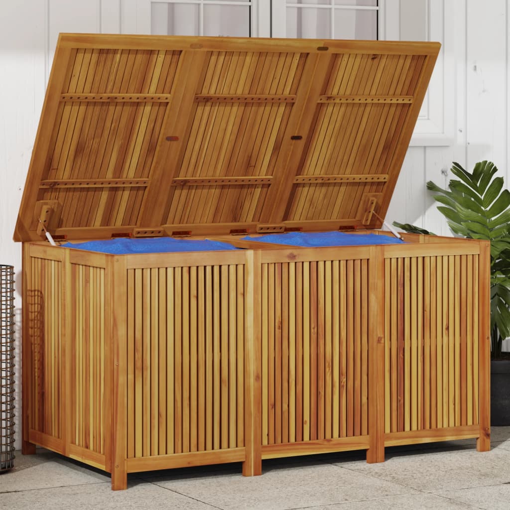 Garden Storage Box 150x80x75 cm Solid Wood Acacia - The Home Maker