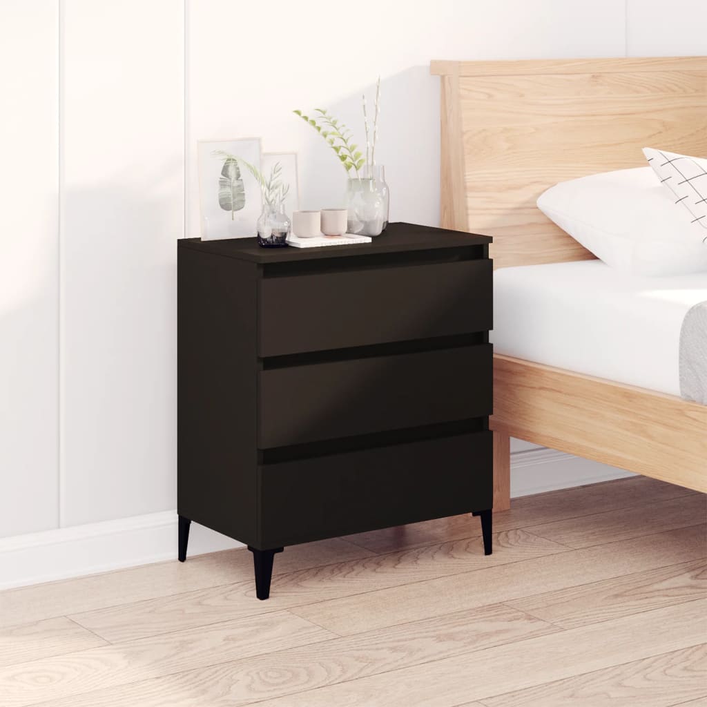 Sideboard Black 60x35x70 cm Engineered Wood - Millennium Furniture