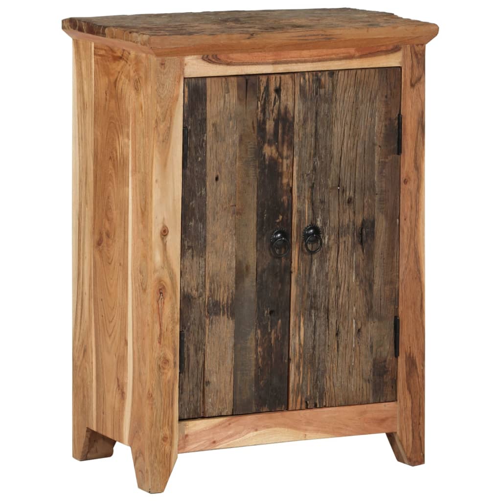 Sideboard 55x33x75 cm Solid Wood Acacia and Reclaimed - Decor Base
