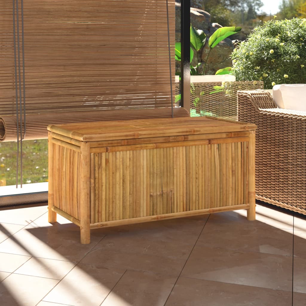 Garden Storage Box 110x52x55cm Bamboo - Brittle & Co
