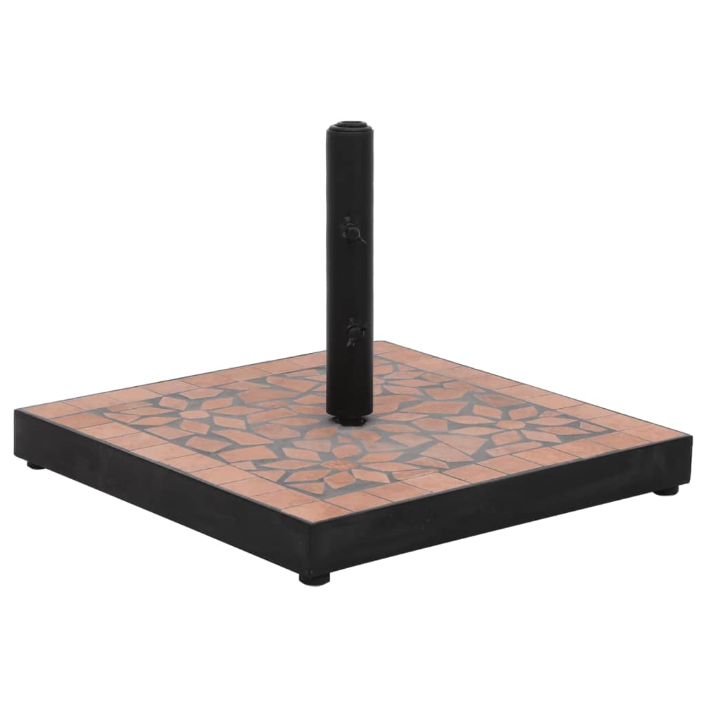 Parasol Base Terracotta Square 12 kg - Style and Chic