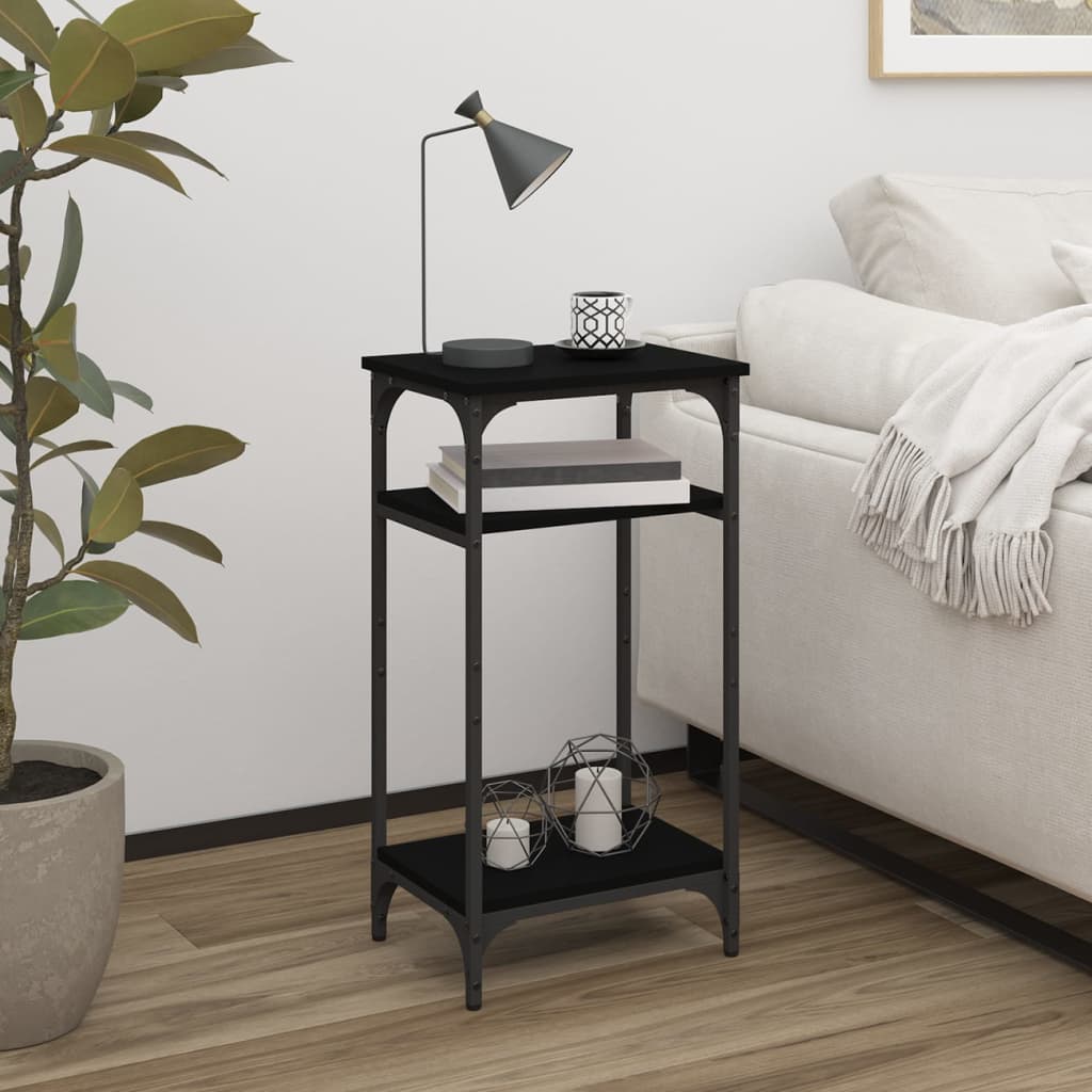 Side Table Black 40x30x75 cm Engineered Wood - Sid & Sam