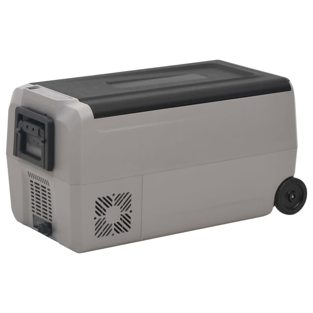 Cool Box with Wheel and Handle Black & Grey 50 L PP & PE - Merkel Designers