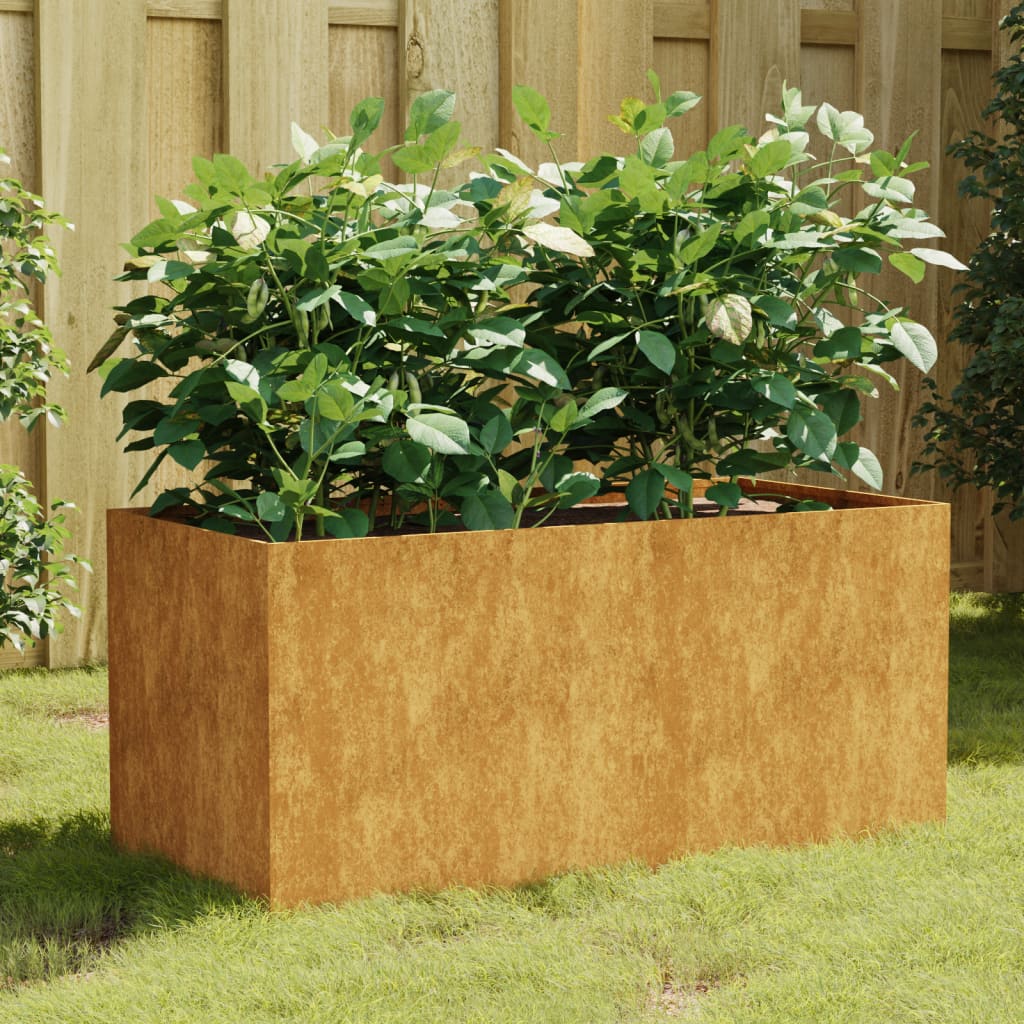 Planter 80x40x40 cm Corten Steel - Merkel Designers