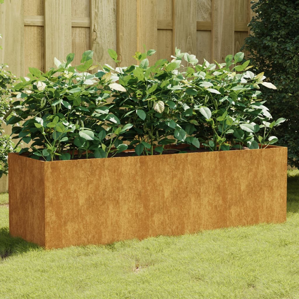 Garden Raised Bed 120x40x40 cm Corten Steel - Direct Imports
